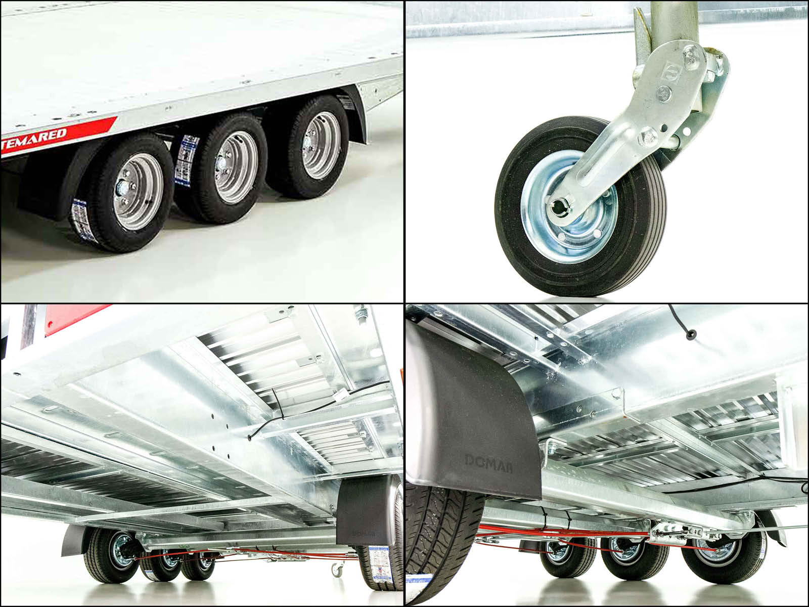 Temared Autotrailer CARLU 5121S Aluboden 210x510cm 3,5t Tridem Neufahrzeug – Bild 3