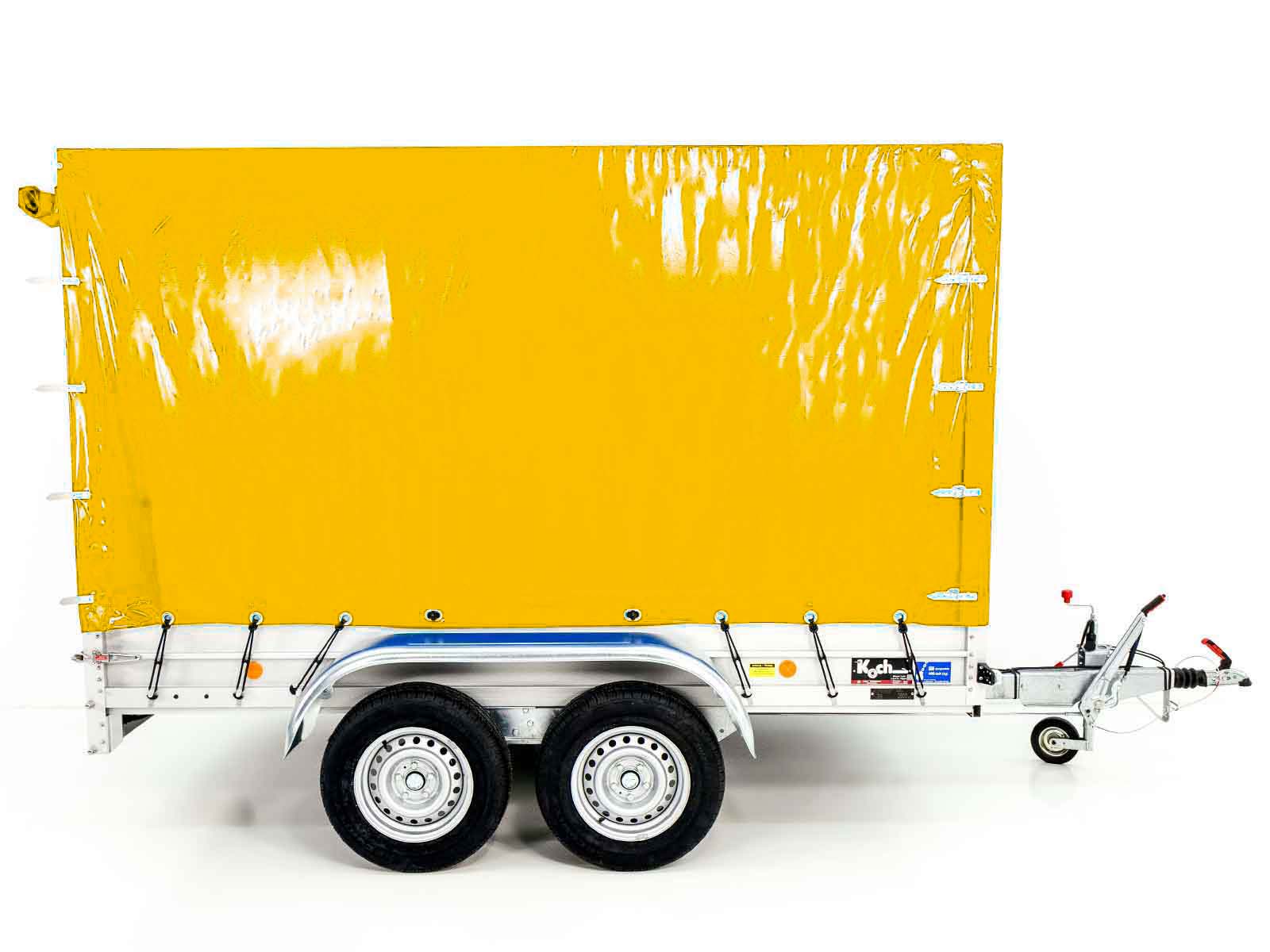 Anhänger Typ 7.26 | 150x300cm | 2600kg | mit Plane | Gelb – Bild 2
