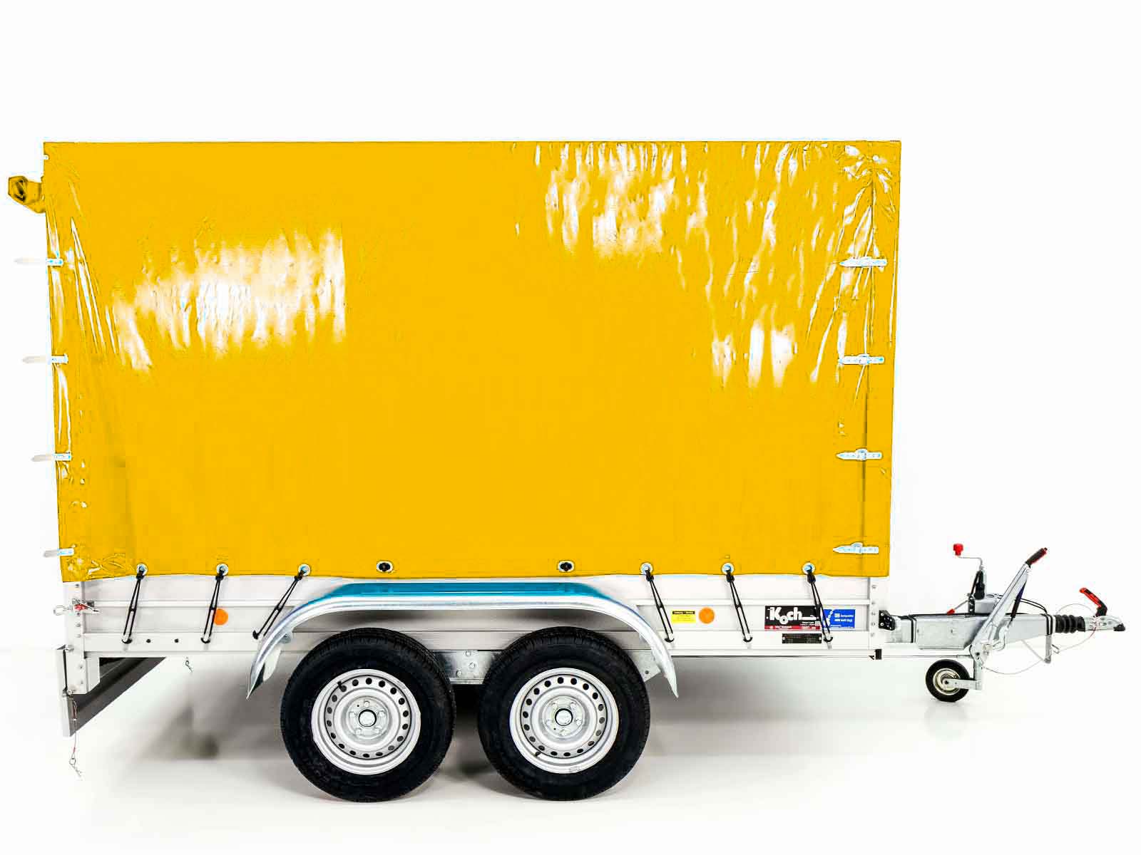 Anhänger Typ 7.26 | 150x300cm | 2600kg | mit Plane | Gelb – Bild 7