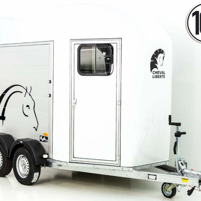Cheval | Pferdeanhänger weiß (Réf. GA-5539-25)