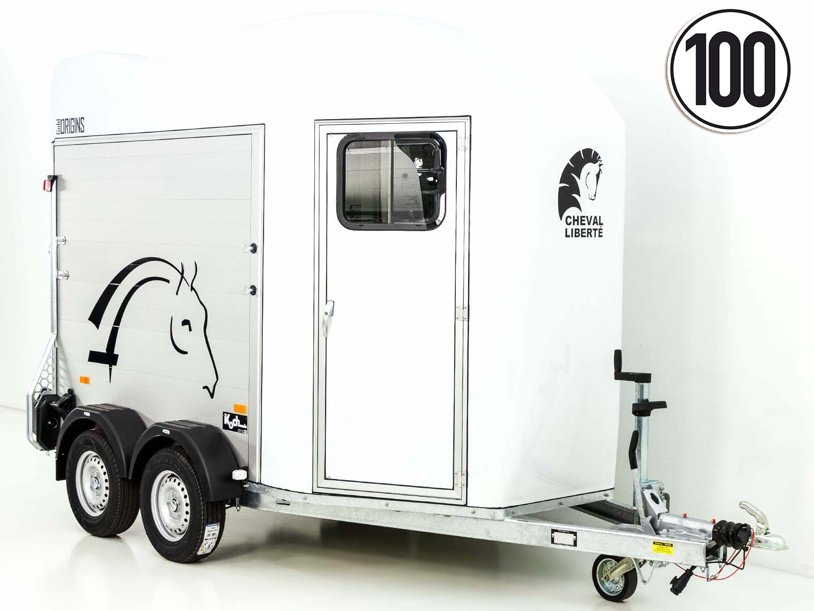 Cheval | Pferdeanhänger weiß (Réf. GA-5539-25)