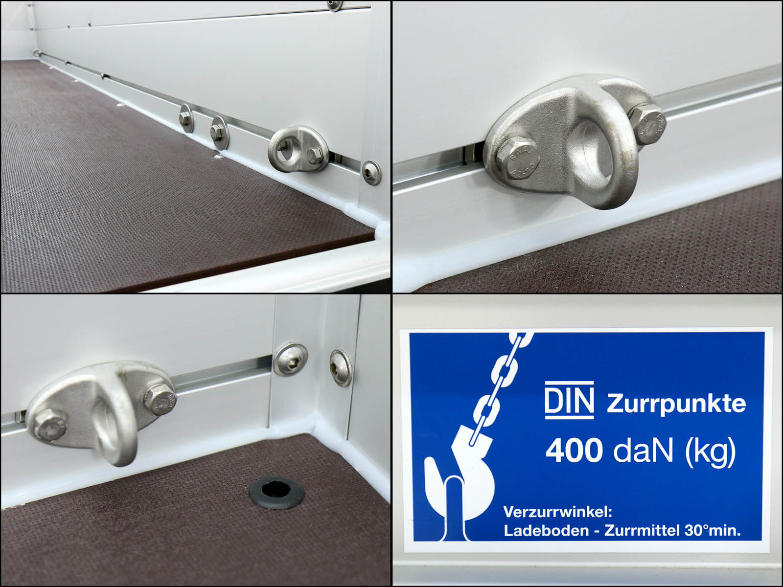 Transportanhänger Anhänger weiß | 125x250cm | 750kg zGG | mit Plane – Bild 8