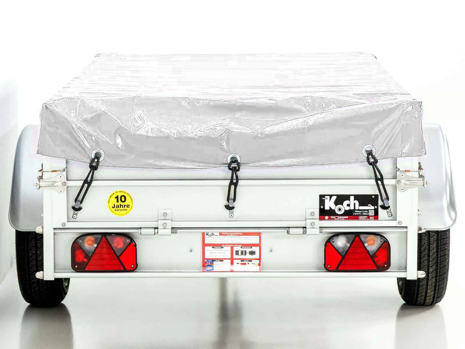 Transportanhänger Anhänger weiß | 125x250cm | 750kg zGG | mit Plane – Bild 3