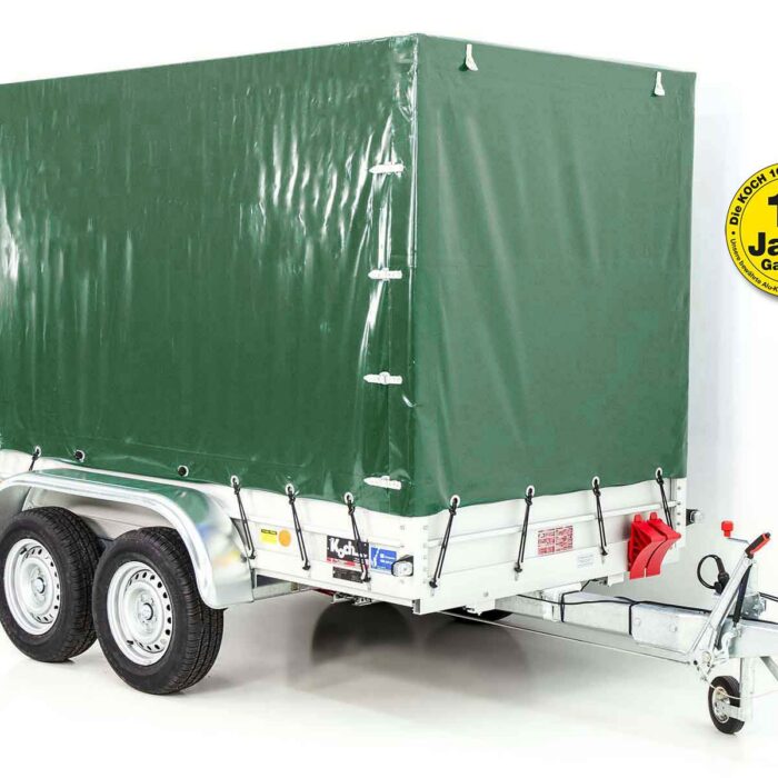 Typ 7.26 Anhänger | Ladefläche 150x300cm | 2600kg | mit Plane Grün