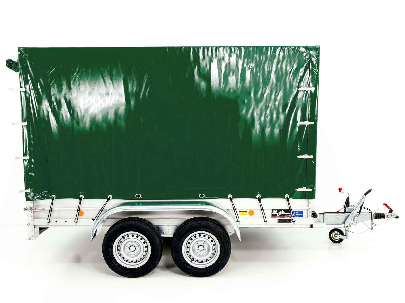 Typ 7.26 Anhänger | Ladefläche 150x300cm | 2600kg | mit Plane Grün – Bild 4