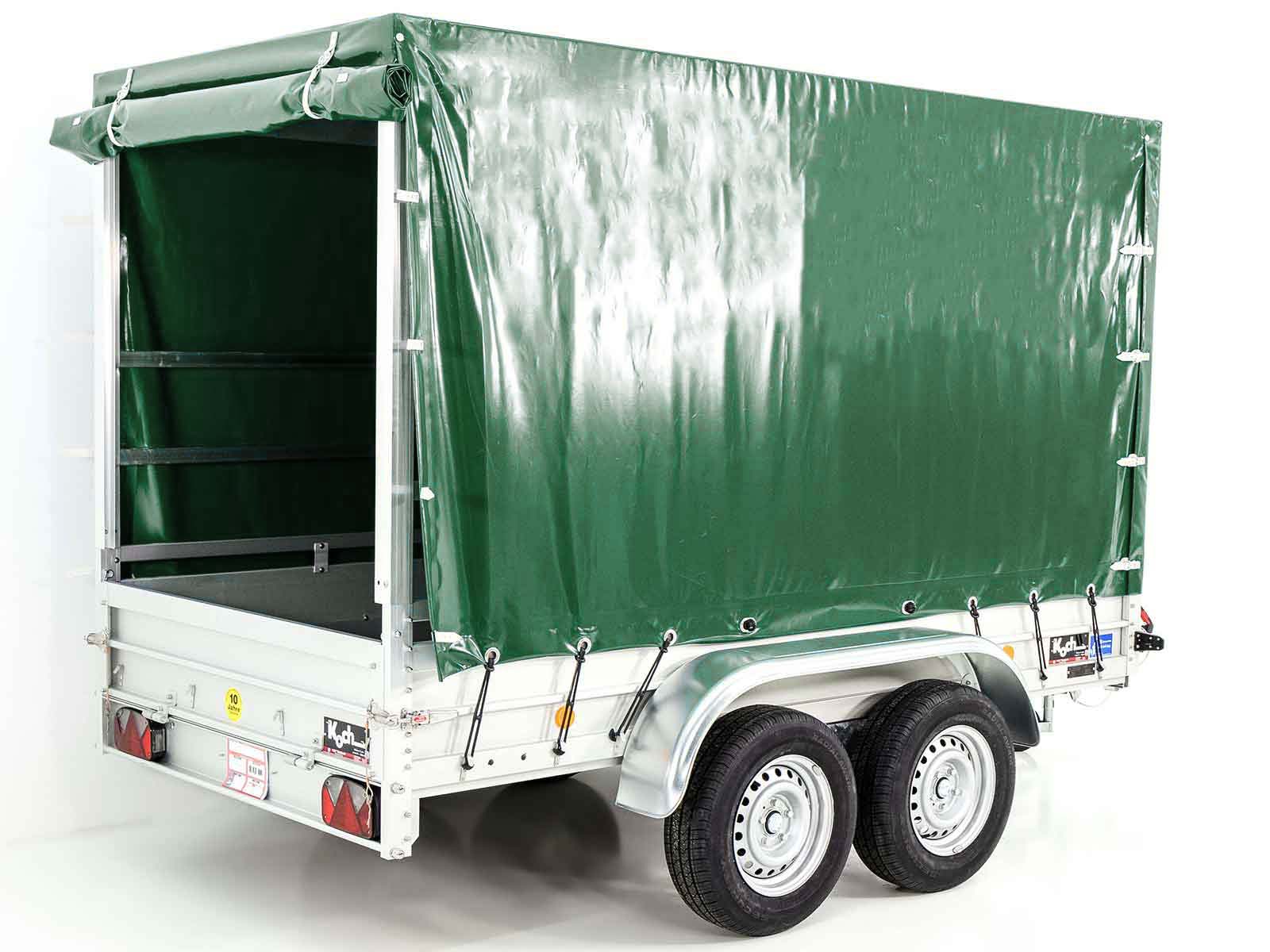 Typ 7.26 Anhänger | Ladefläche 150x300cm | 2600kg | mit Plane Grün – Bild 5