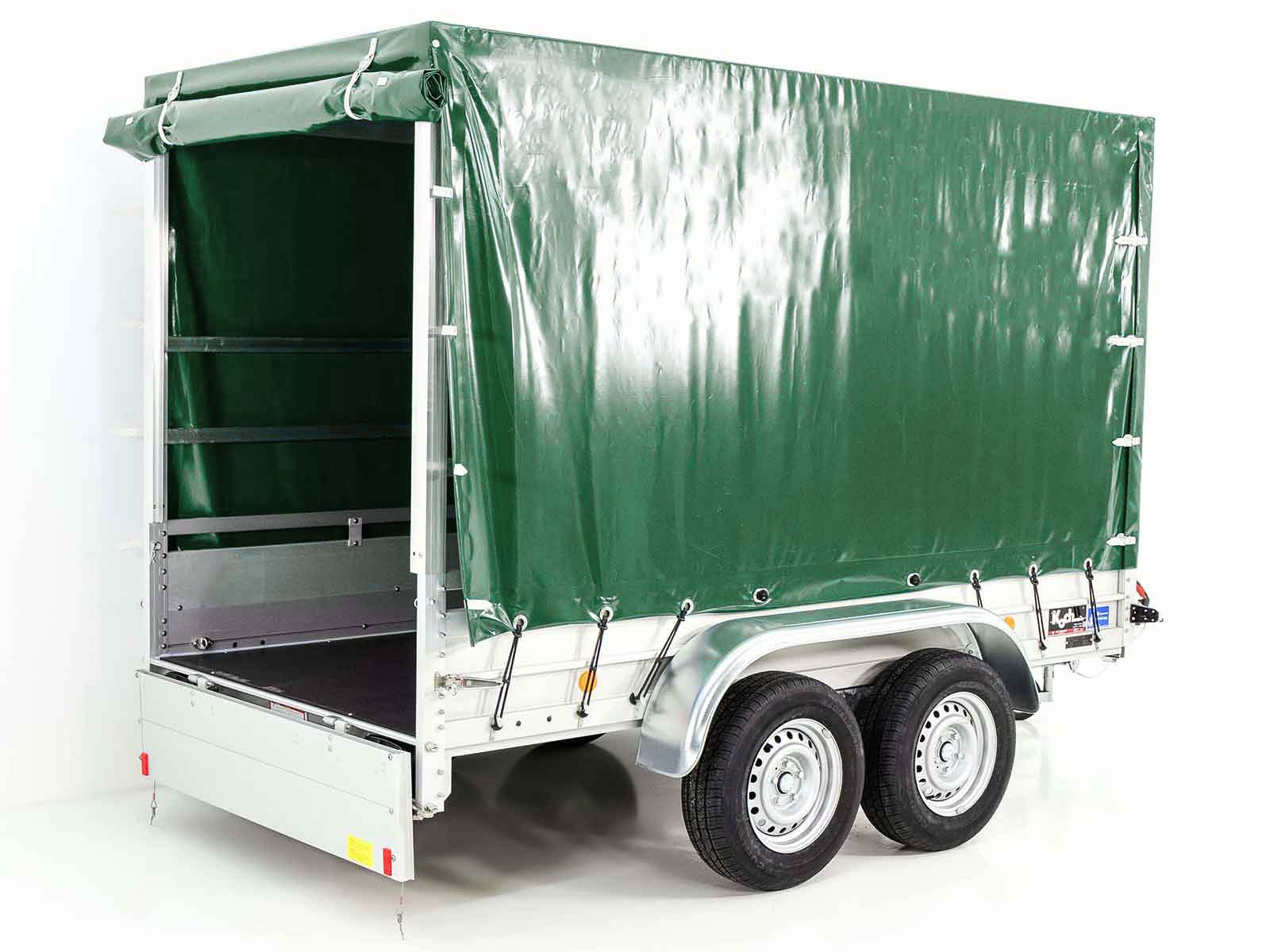 Typ 7.26 Anhänger | Ladefläche 150x300cm | 2600kg | mit Plane Grün – Bild 8