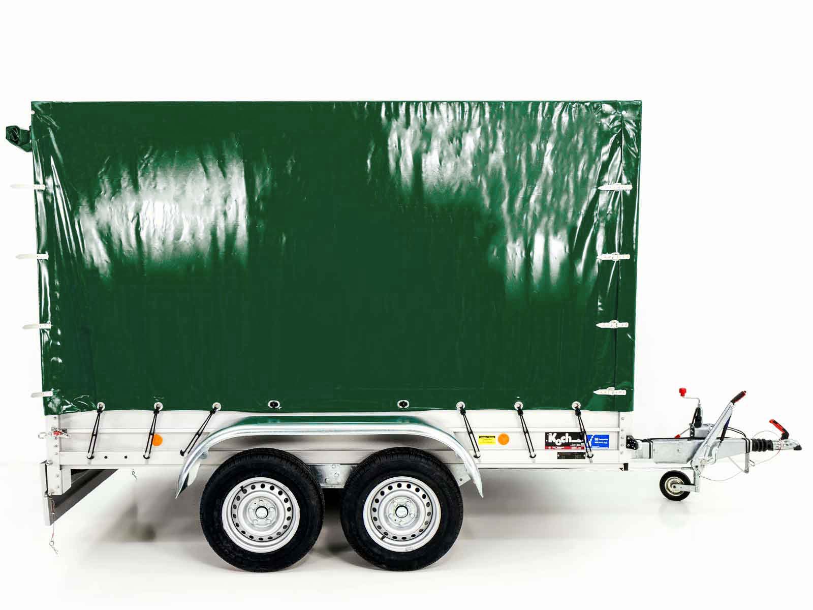 Typ 7.26 Anhänger | Ladefläche 150x300cm | 2600kg | mit Plane Grün – Bild 9