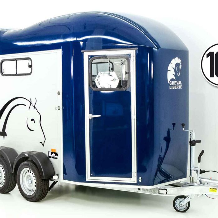 PKW-Anhänger Cheval | Nutzfläche | Pferdeanhänger blau (Réf. GA-5544-25)