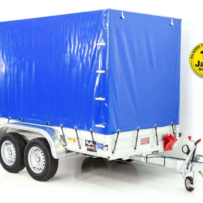Anhänger Typ 7.26 | Abmessungen 150x300cm | 2600kg | mit Plane Blau | Neufahrzeug