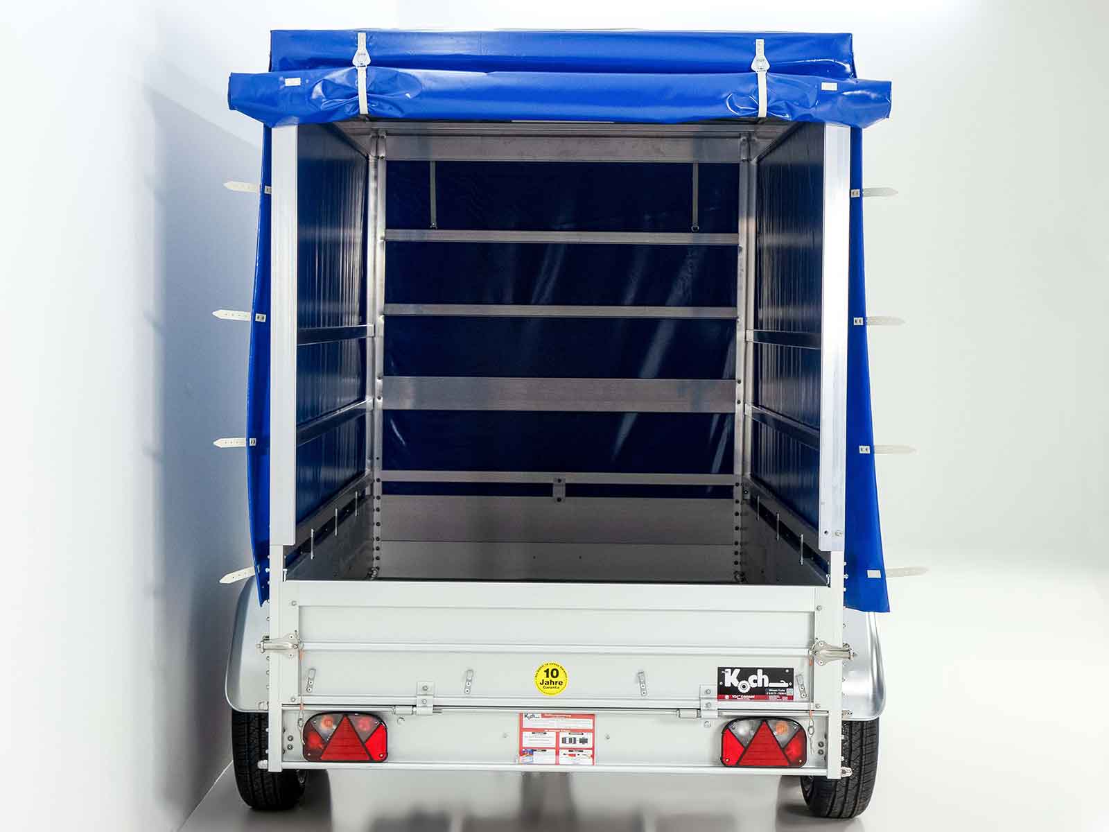 Anhänger Typ 7.26 | Abmessungen 150x300cm | 2600kg | mit Plane Blau | Neufahrzeug – Bild 5