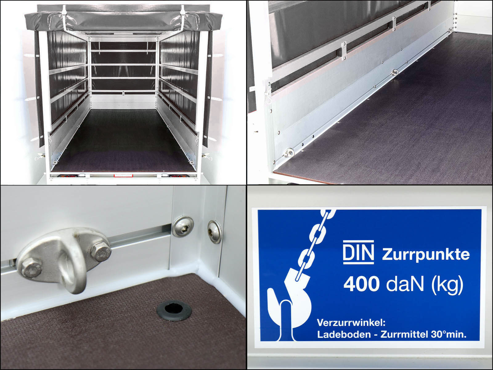 1300kg Anhänger | 150x300cm | mit Plane | Typ 7.13 – Bild 4