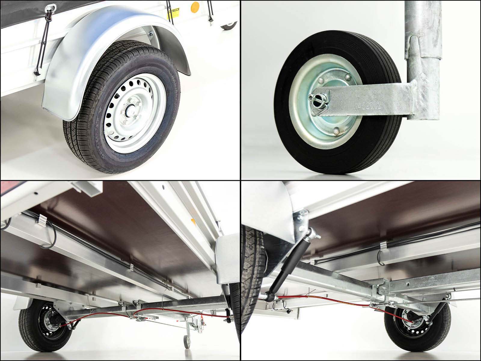 1300kg Anhänger | 150x300cm | mit Plane | Typ 7.13 – Bild 8