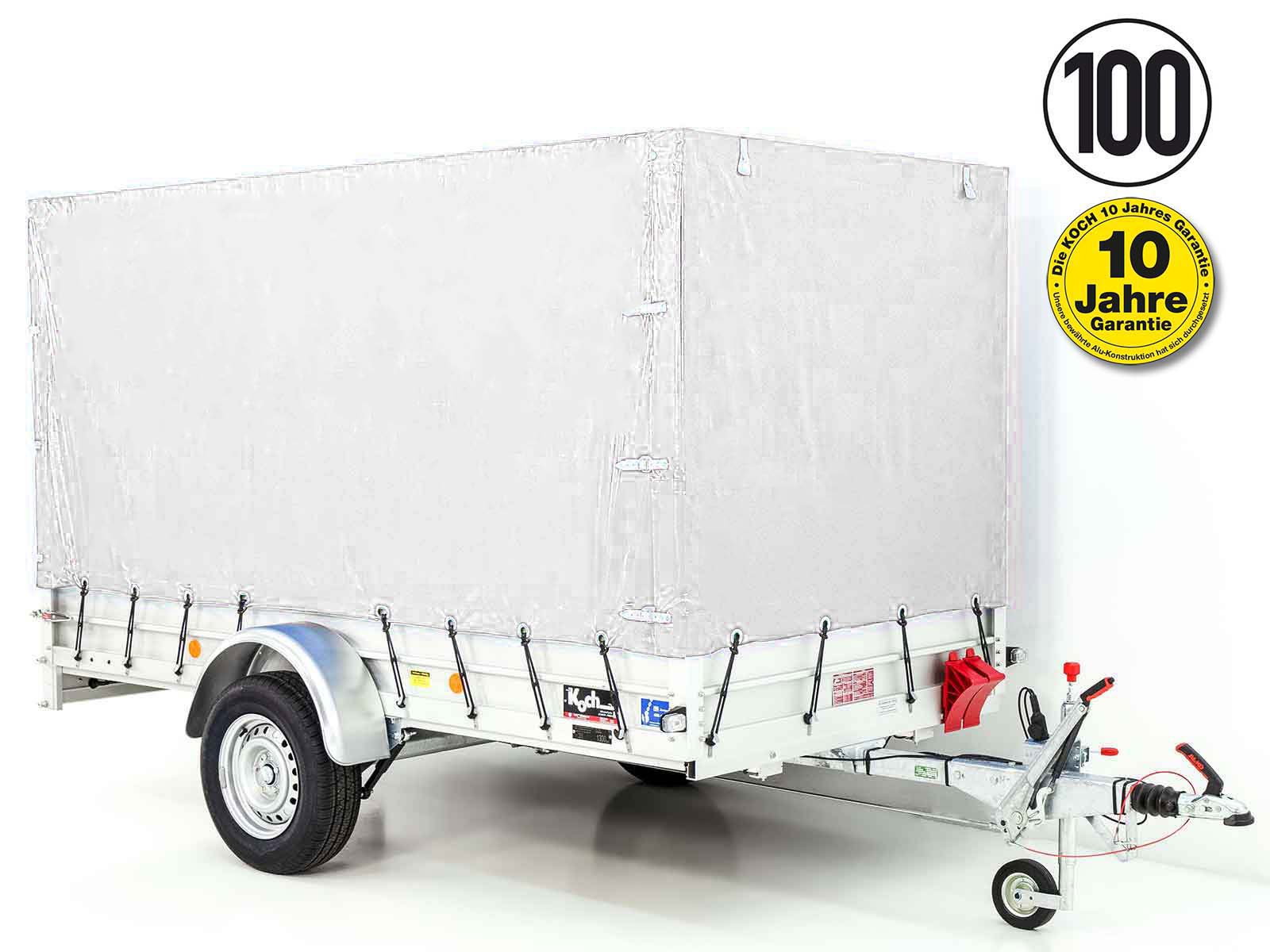 Typ 7.13 Anhänger | Ladefläche 150x300cm | 1300kg | mit Plane Weiß