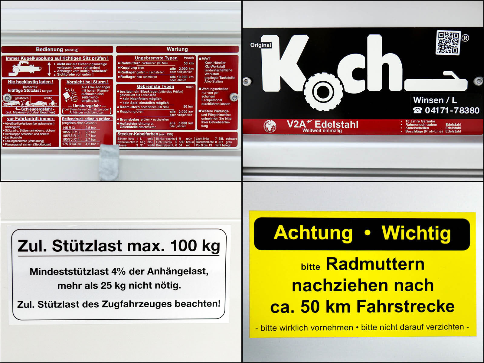 1300kg Anhänger | 150x300cm | mit Plane Gelb | Typ 7.13 – Bild 3
