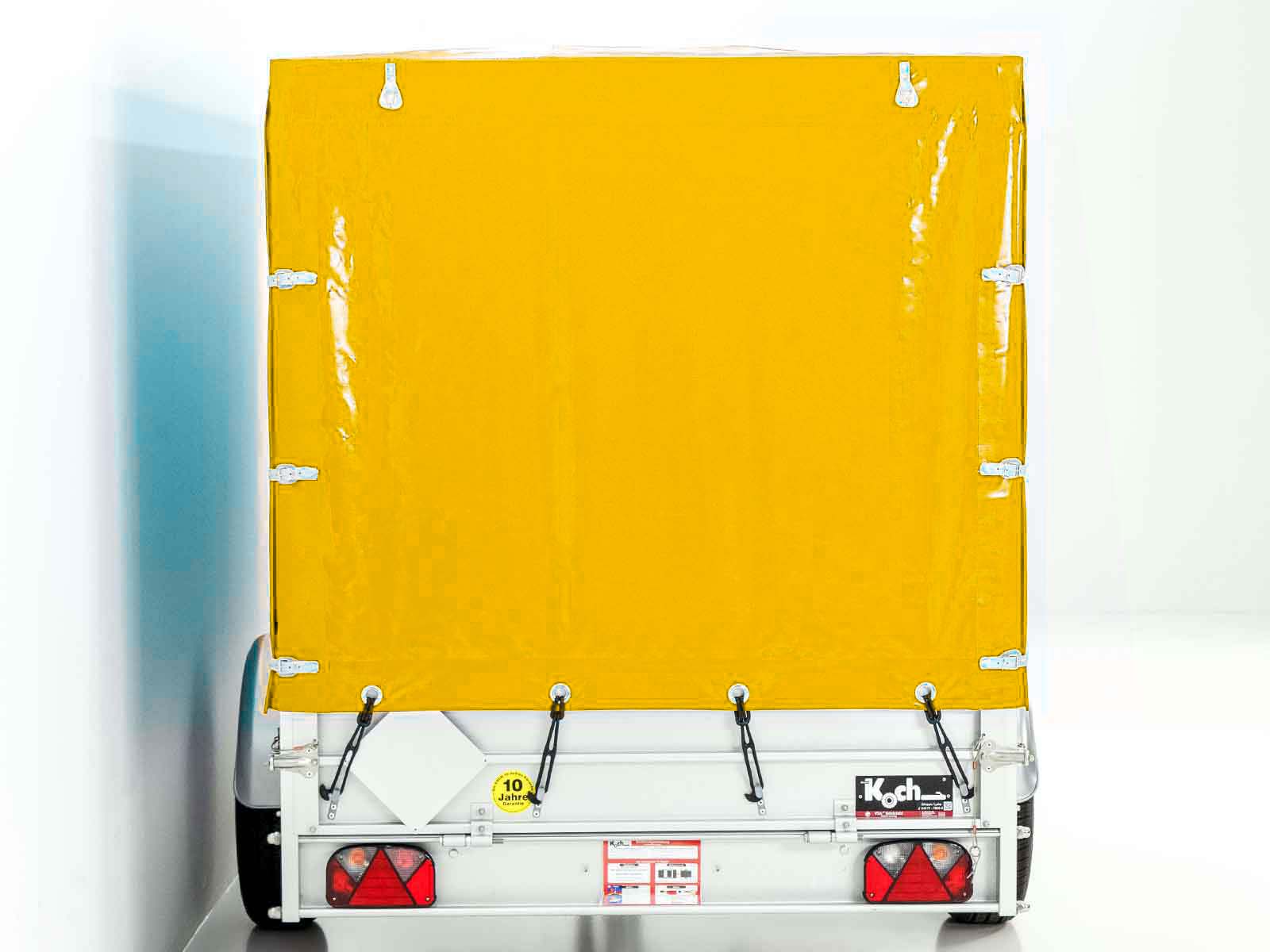 1300kg Anhänger | 150x300cm | mit Plane Gelb | Typ 7.13 – Bild 6