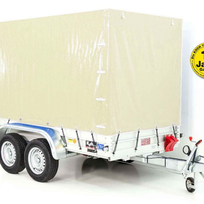 Anhänger Typ 7.26 | Abmessungen 150x300cm | 2600kg | mit Plane | Neufahrzeug