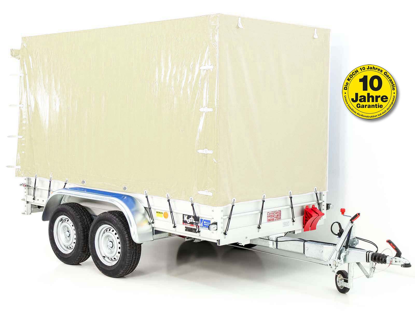Anhänger Typ 7.26 | Abmessungen 150x300cm | 2600kg | mit Plane | Neufahrzeug