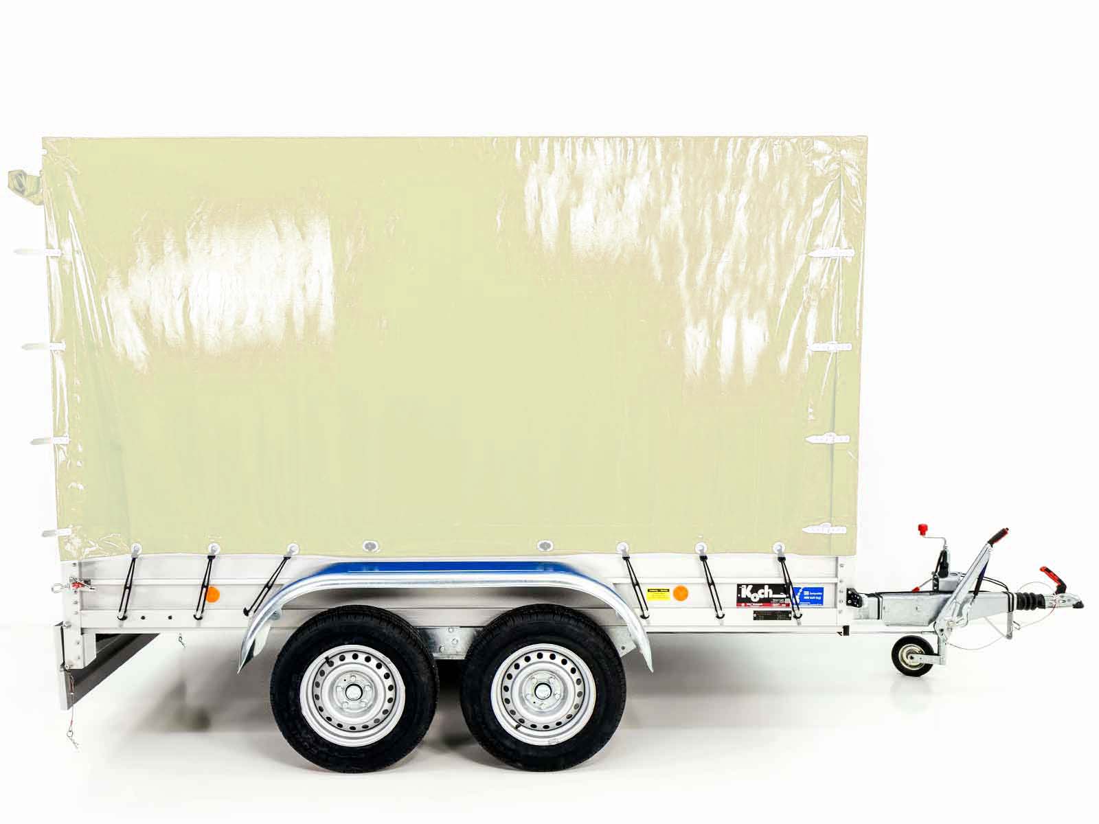Anhänger Typ 7.26 | Abmessungen 150x300cm | 2600kg | mit Plane | Neufahrzeug – Bild 4