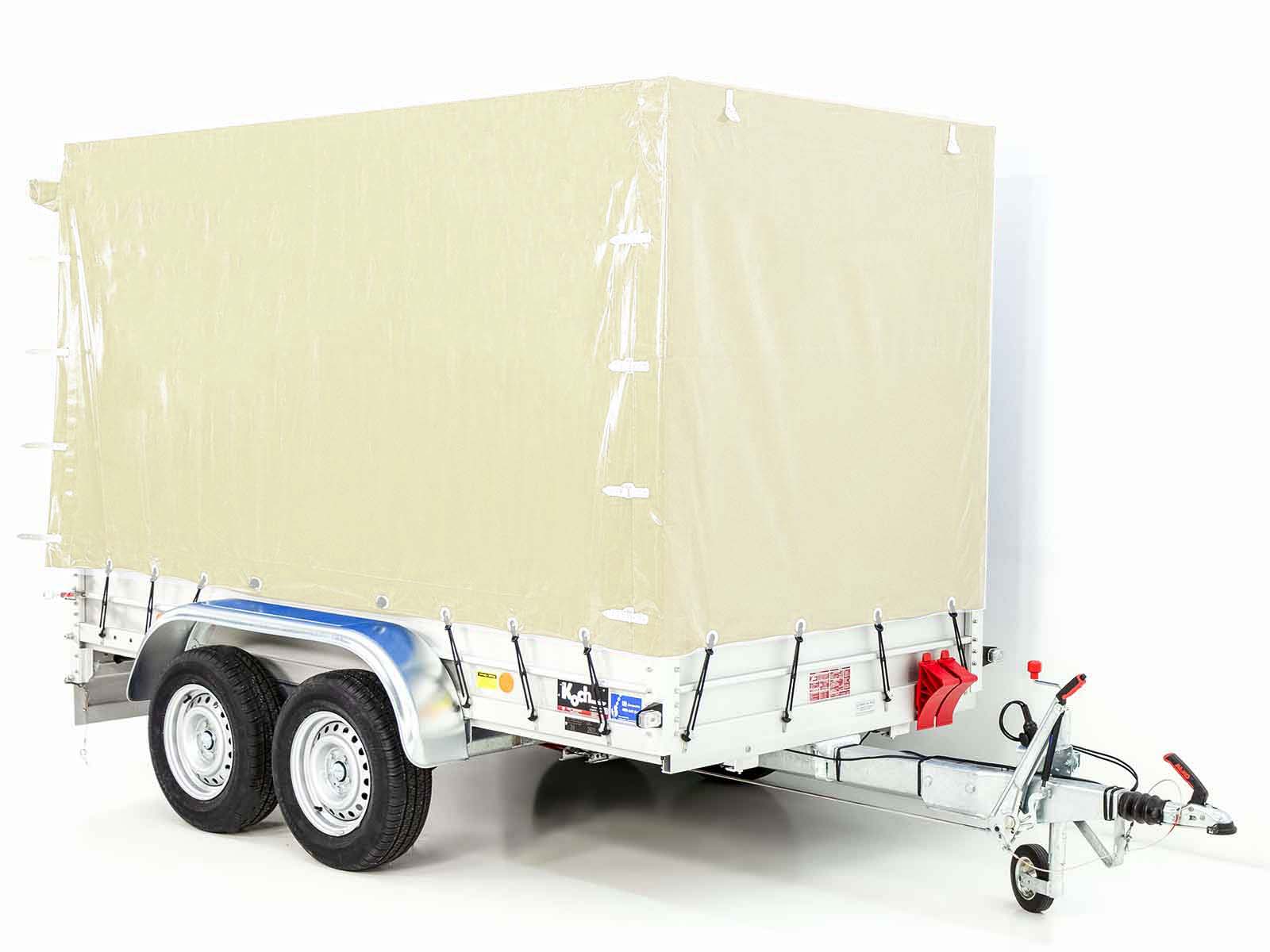Anhänger Typ 7.26 | Abmessungen 150x300cm | 2600kg | mit Plane | Neufahrzeug – Bild 5