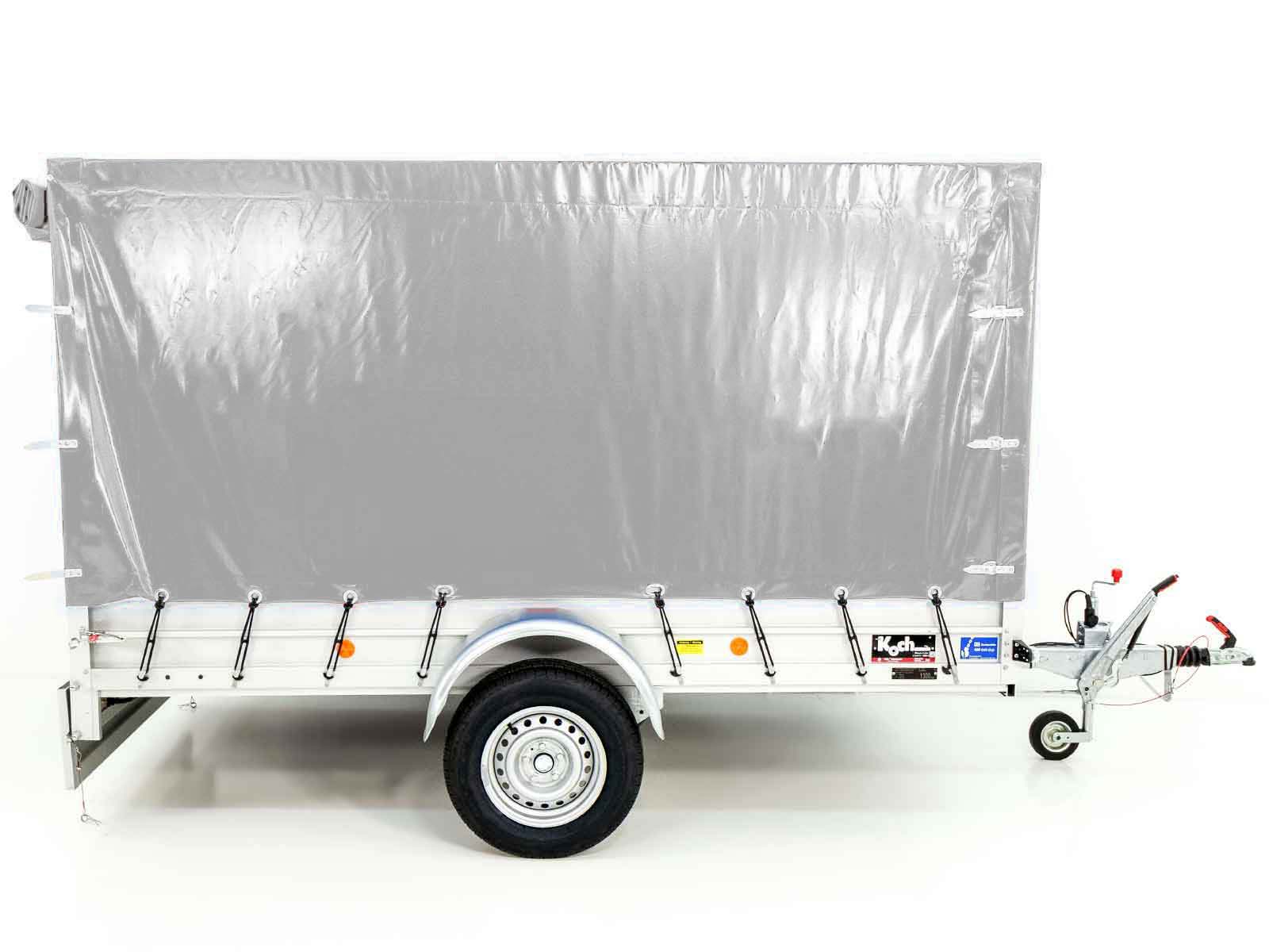 Transportanhänger Anhänger | 150x300cm | 1300kg zGG | Typ 7.13 | mit Plane – Bild 4