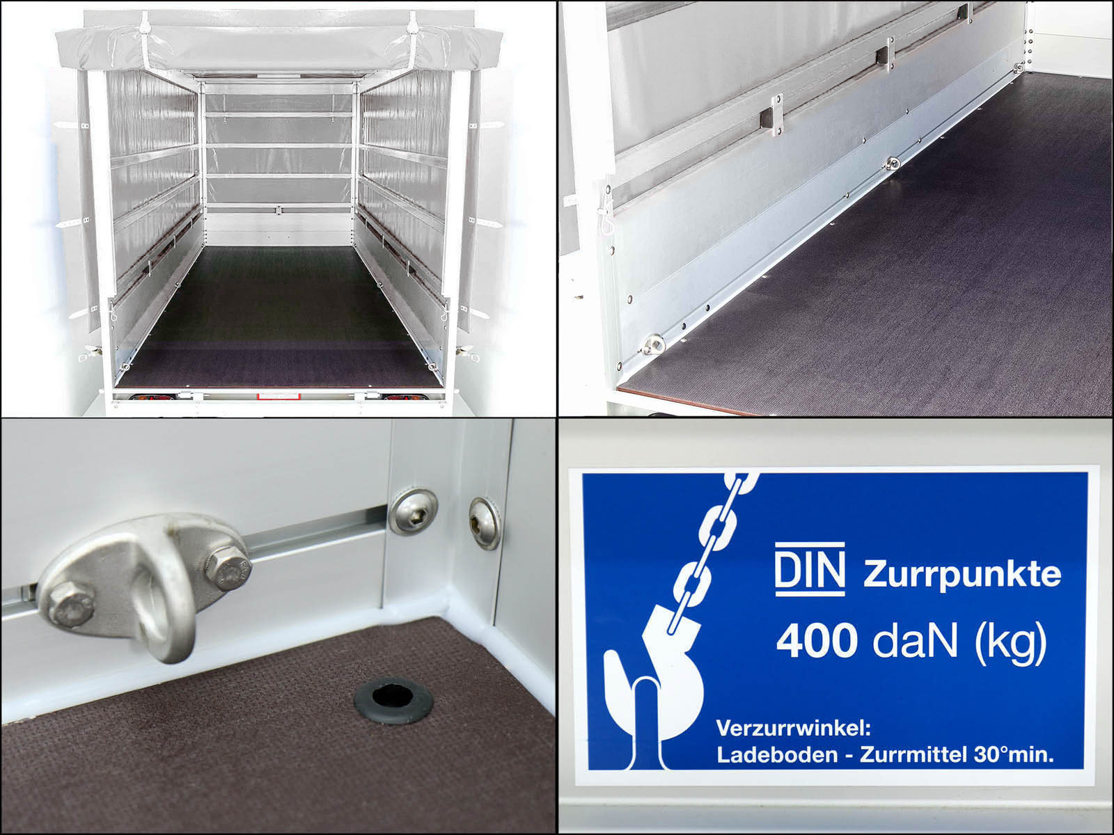 Transportanhänger Anhänger | 150x300cm | 1300kg zGG | Typ 7.13 | mit Plane – Bild 6