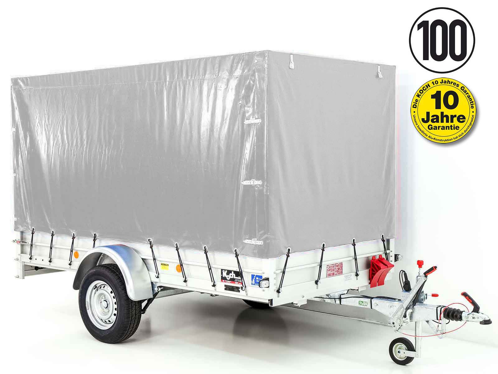 Transportanhänger Anhänger | 150x300cm | 1300kg zGG | Typ 7.13 | mit Plane