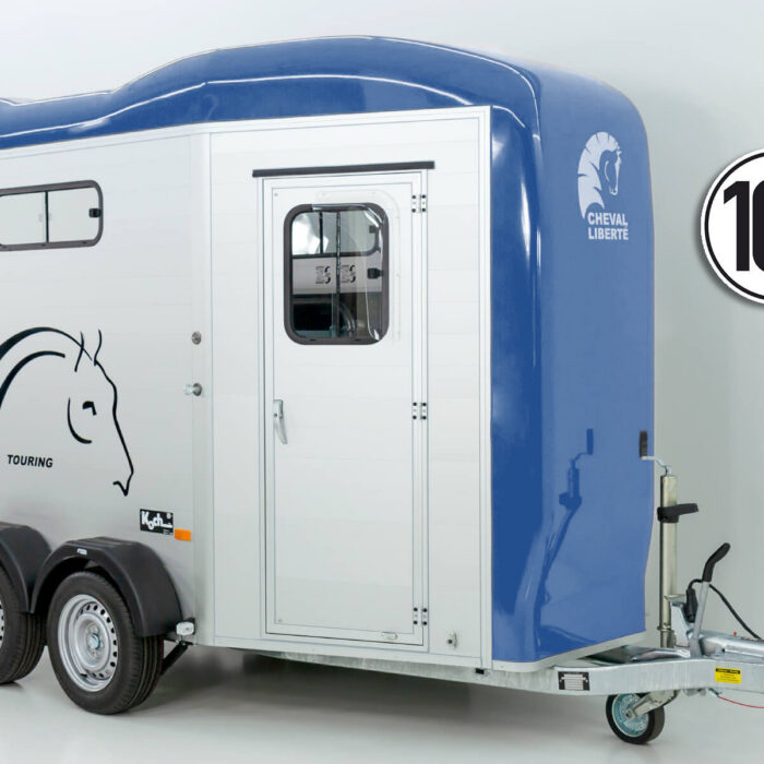 PKW-Anhänger Cheval | Nutzfläche | Pferdeanhänger blau (Réf. GA-5550-25)