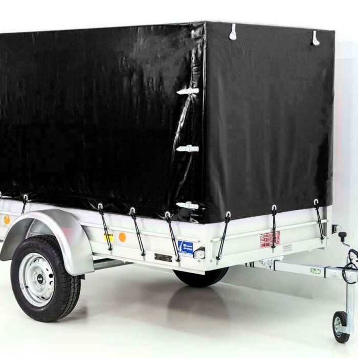 750kg Anhänger | 125x250cm | mit Plane Schwarz