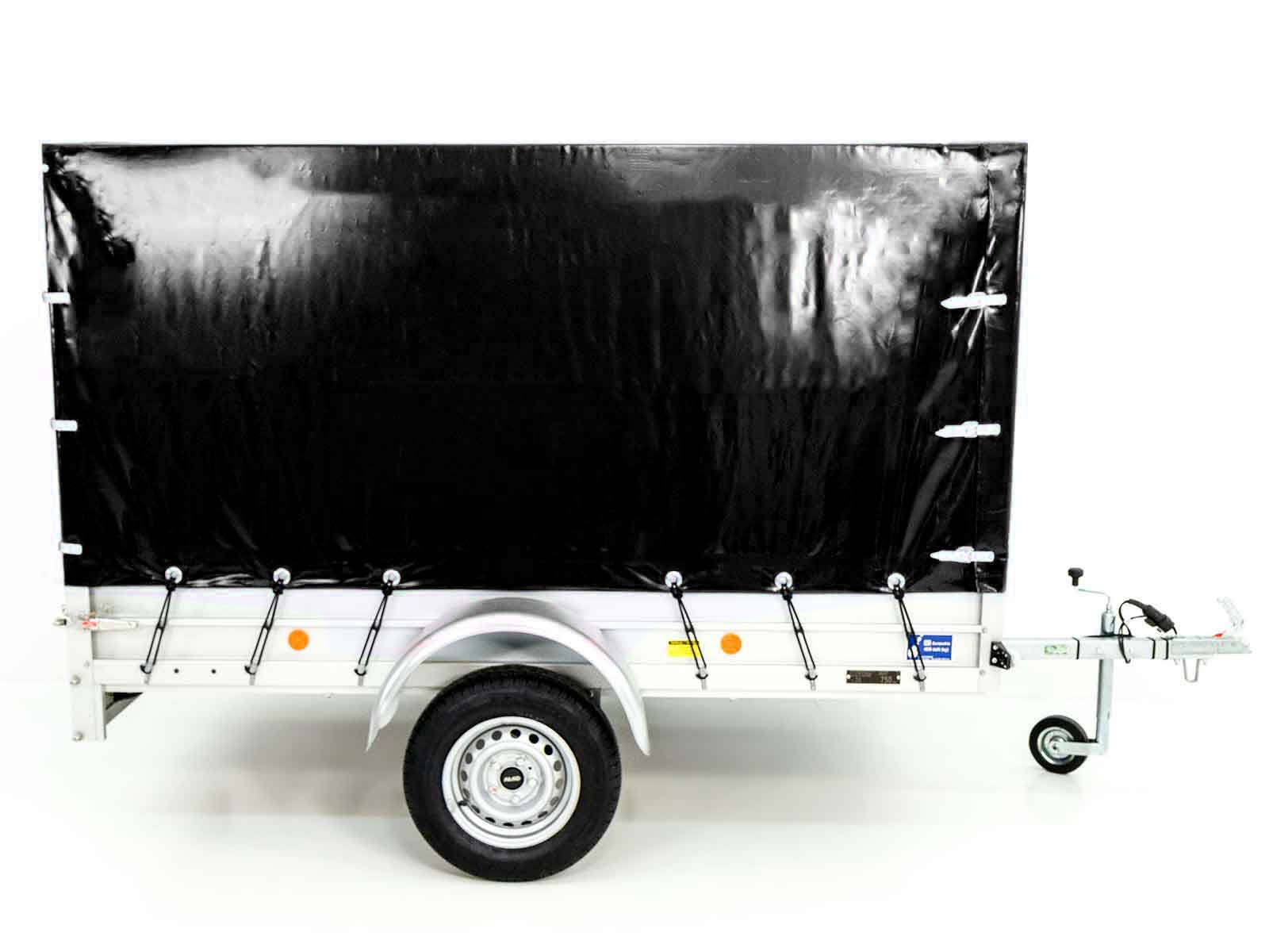 750kg Anhänger | 125x250cm | mit Plane Schwarz – Bild 8