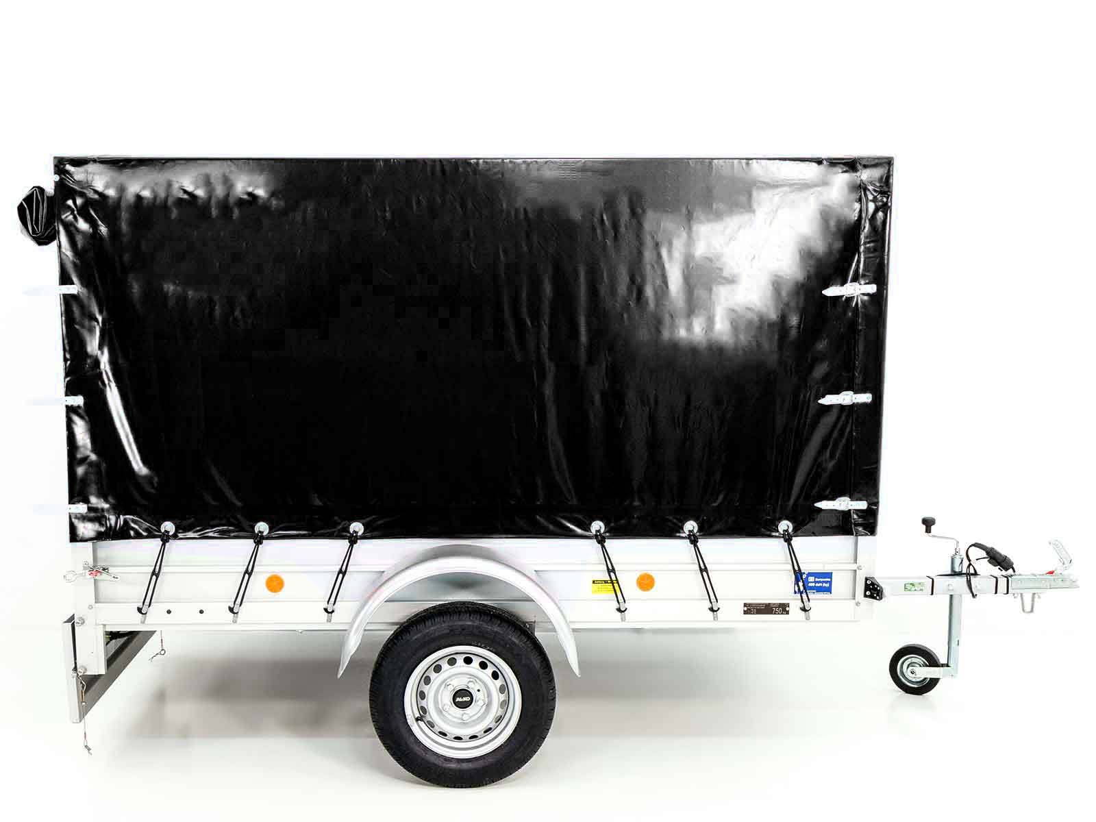 750kg Anhänger | 125x250cm | mit Plane Schwarz – Bild 3