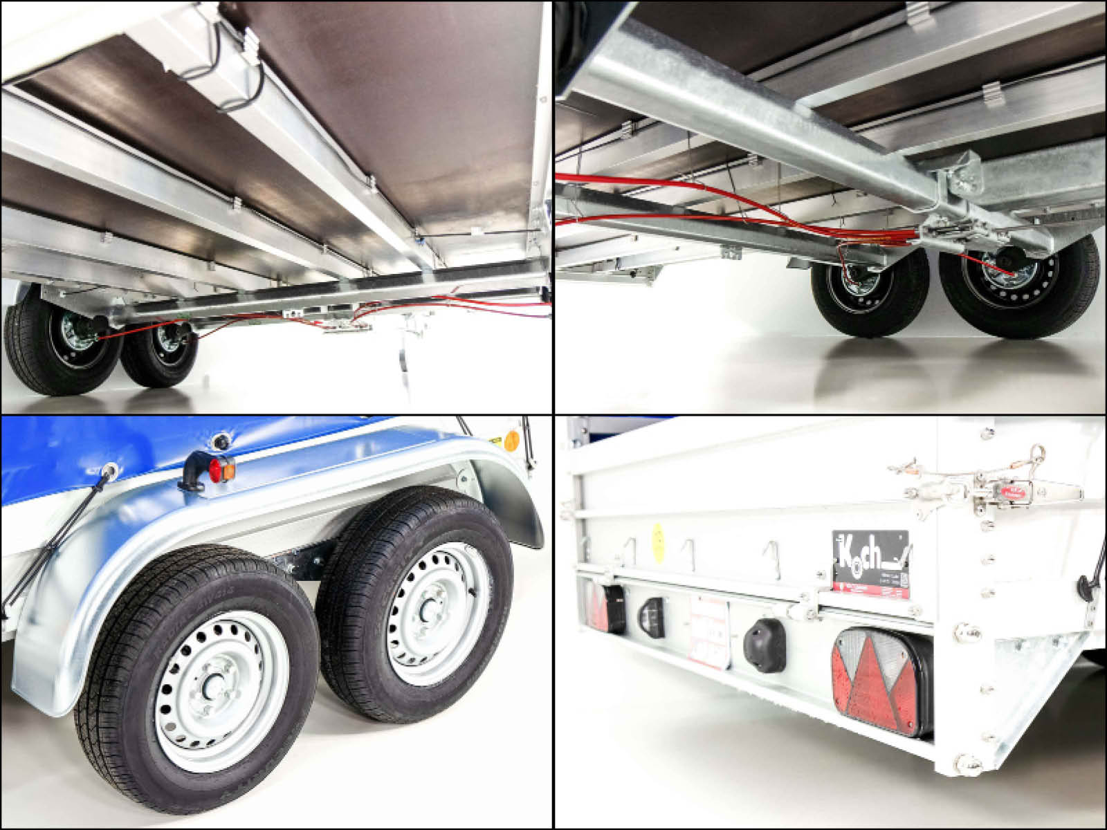Anhänger Typ 10.26 | Abmessungen 185x400cm | 2600kg | mit Plane Blau | Neufahrzeug – Bild 4