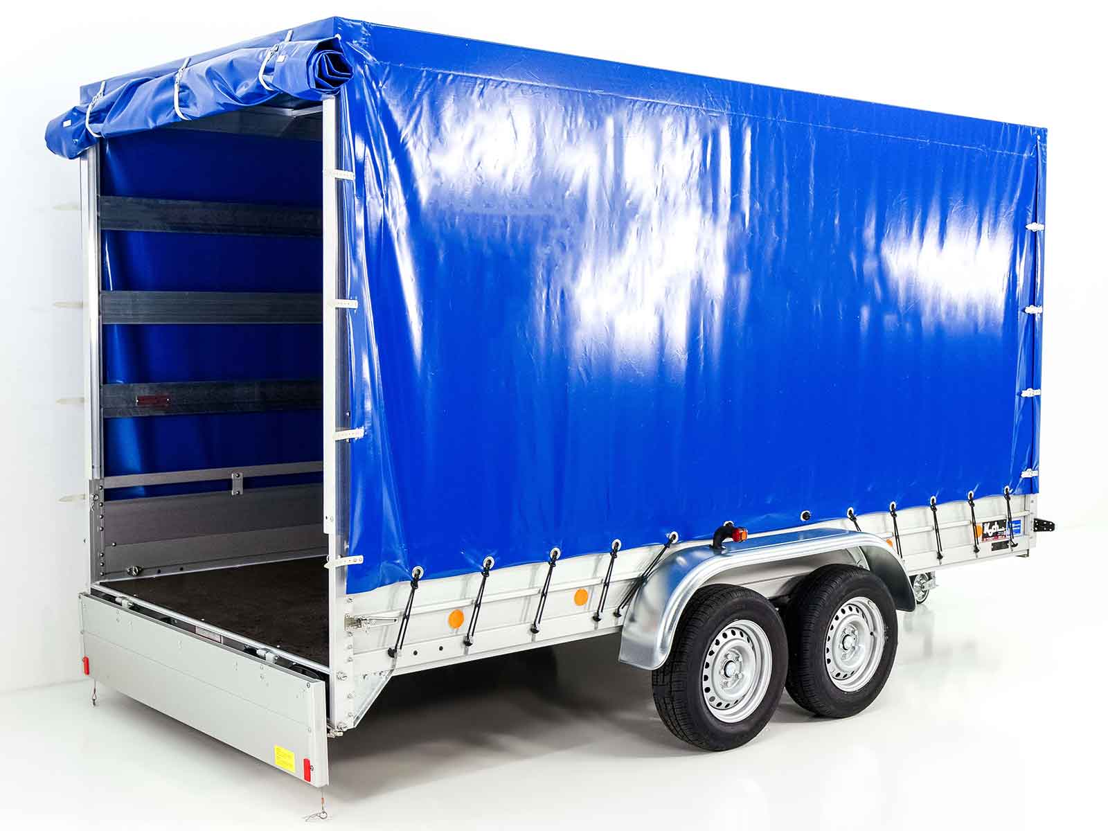 Anhänger Typ 10.26 | Abmessungen 185x400cm | 2600kg | mit Plane Blau | Neufahrzeug – Bild 10