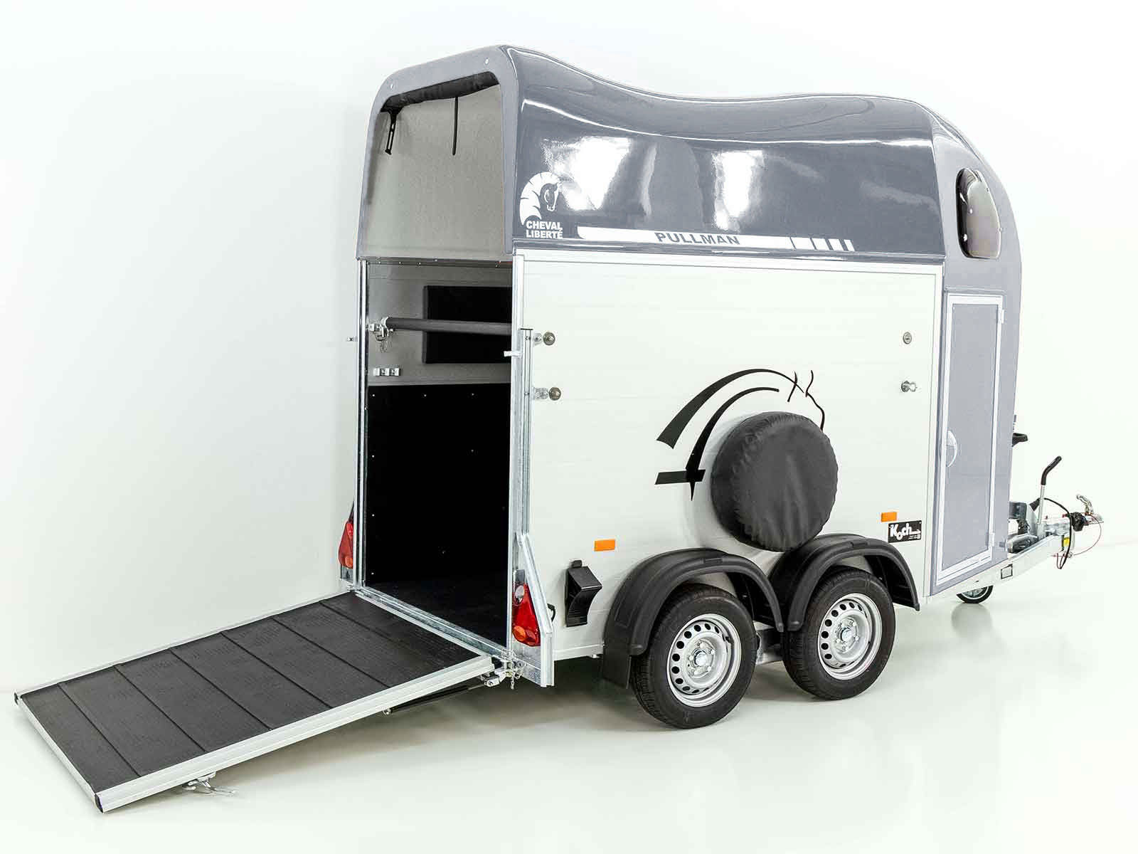 PKW-Anhänger Cheval | Nutzfläche | Pferdeanhänger grau (Réf. GA-5553-25)