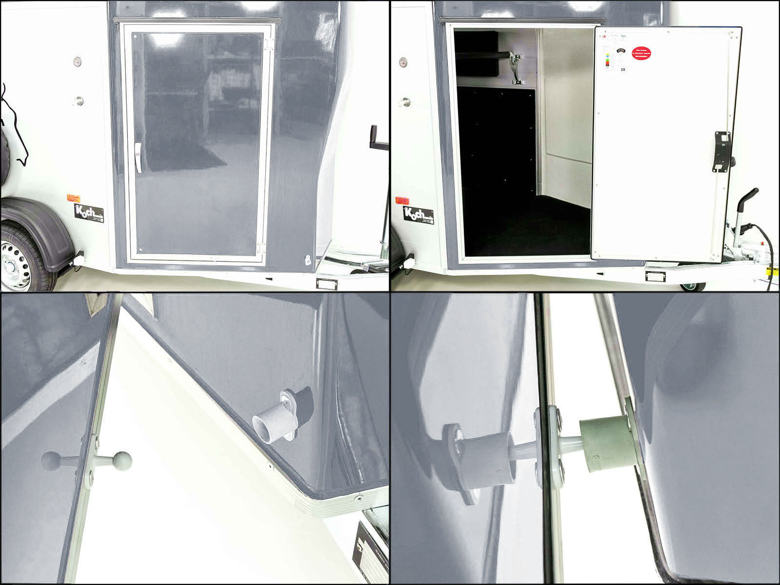 PKW-Anhänger Cheval | Nutzfläche | Pferdeanhänger grau (Réf. GA-5553-25) – Bild 12