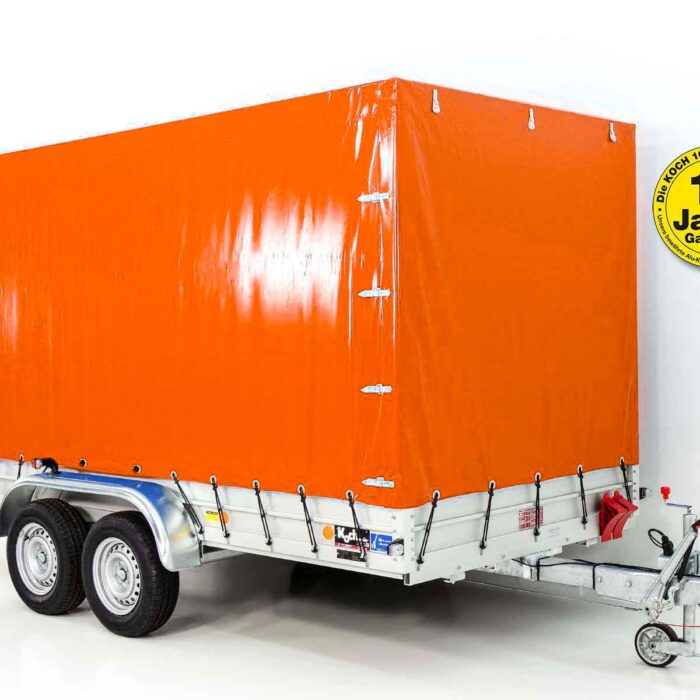 Typ 10.26 Anhänger | Ladefläche 185x400cm | 2600kg | mit Plane Orange