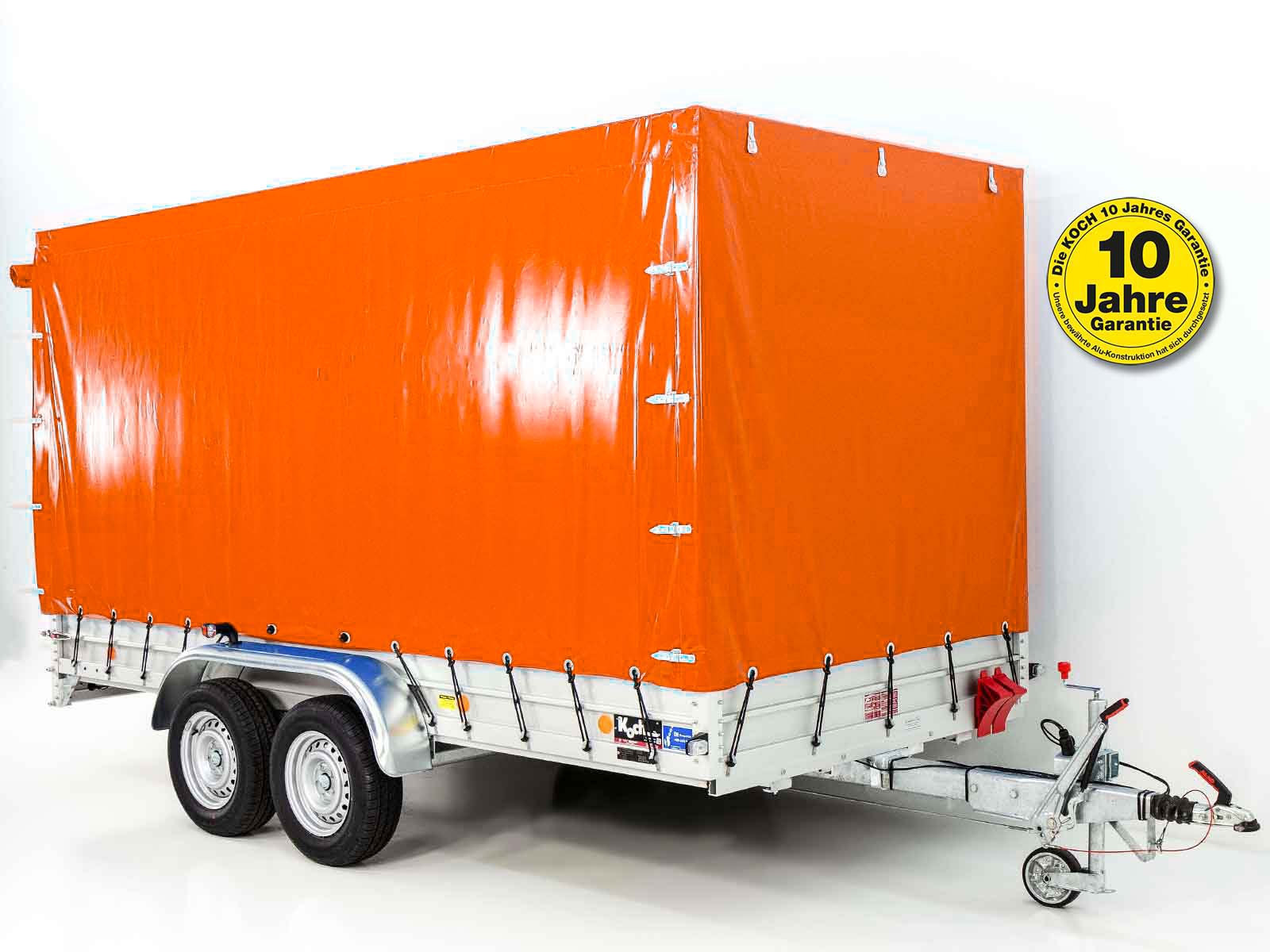 Typ 10.26 Anhänger | Ladefläche 185x400cm | 2600kg | mit Plane Orange
