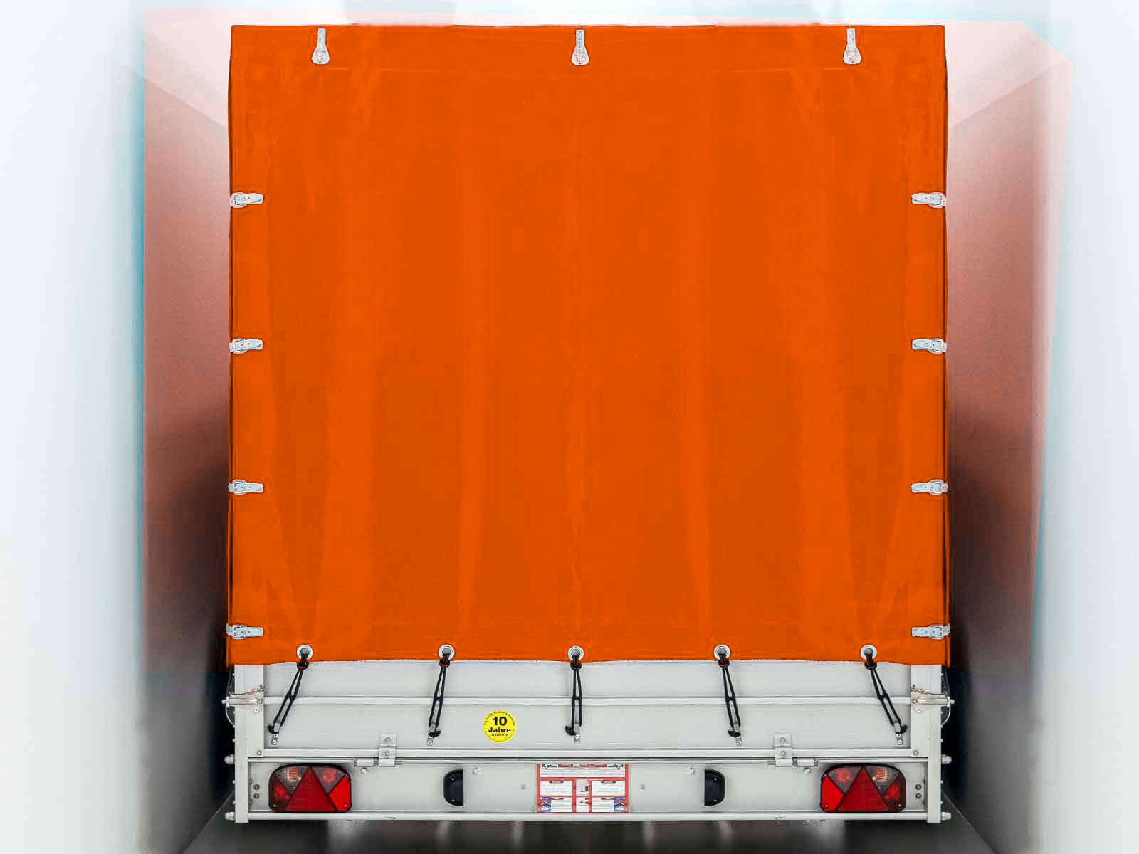 Typ 10.26 Anhänger | Ladefläche 185x400cm | 2600kg | mit Plane Orange – Bild 4