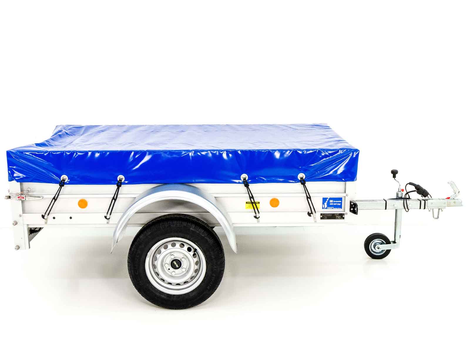 750kg Anhänger | 105x205cm | mit Plane blau (Réf. GA-3142-25) – Bild 4