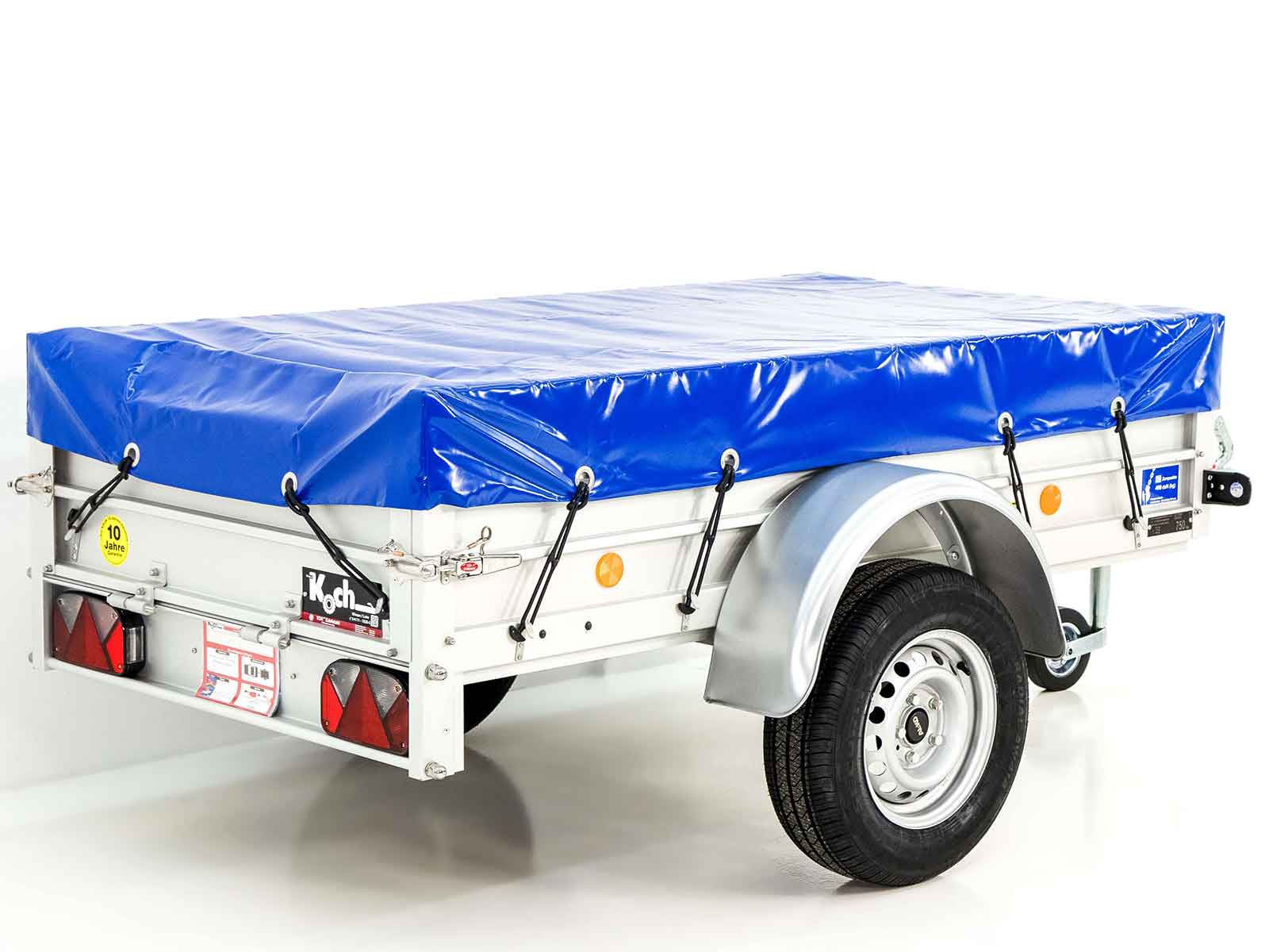 750kg Anhänger | 105x205cm | mit Plane blau (Réf. GA-3142-25) – Bild 5