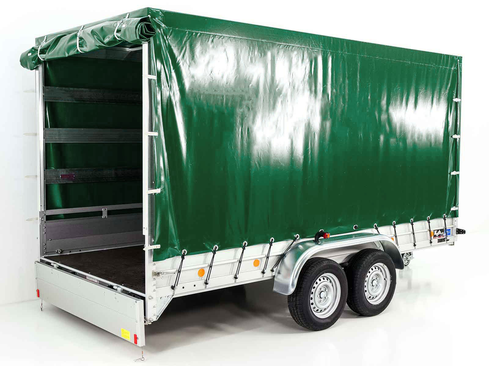 Transportanhänger Anhänger Grün | 185x400cm | 2600kg zGG | Typ 10.26 | mit Plane – Bild 7