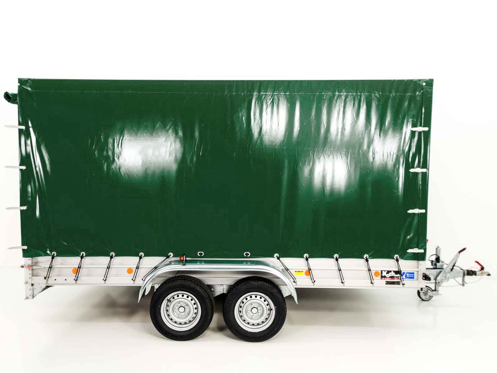 Transportanhänger Anhänger Grün | 185x400cm | 2600kg zGG | Typ 10.26 | mit Plane – Bild 4