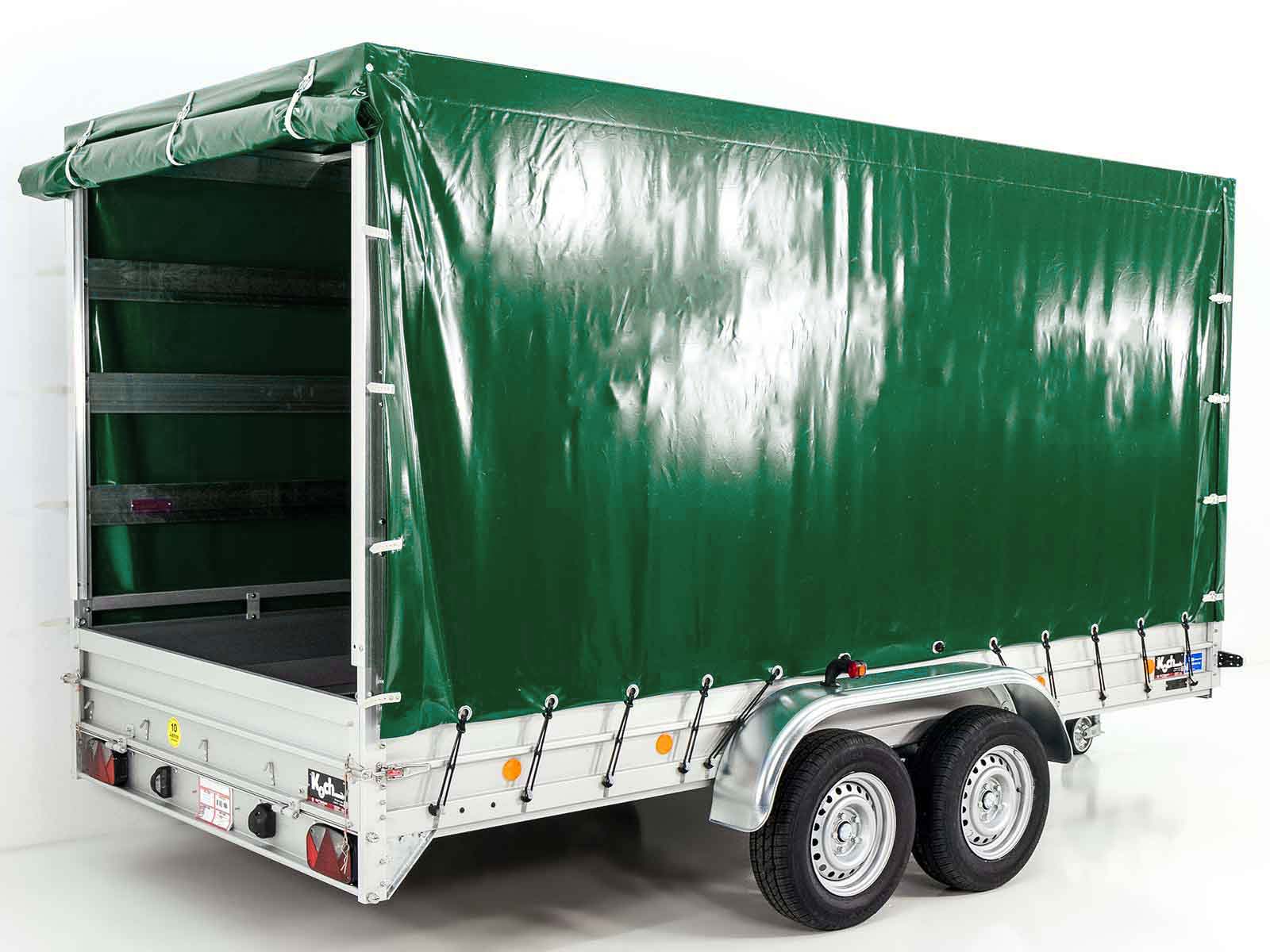 Transportanhänger Anhänger Grün | 185x400cm | 2600kg zGG | Typ 10.26 | mit Plane – Bild 5