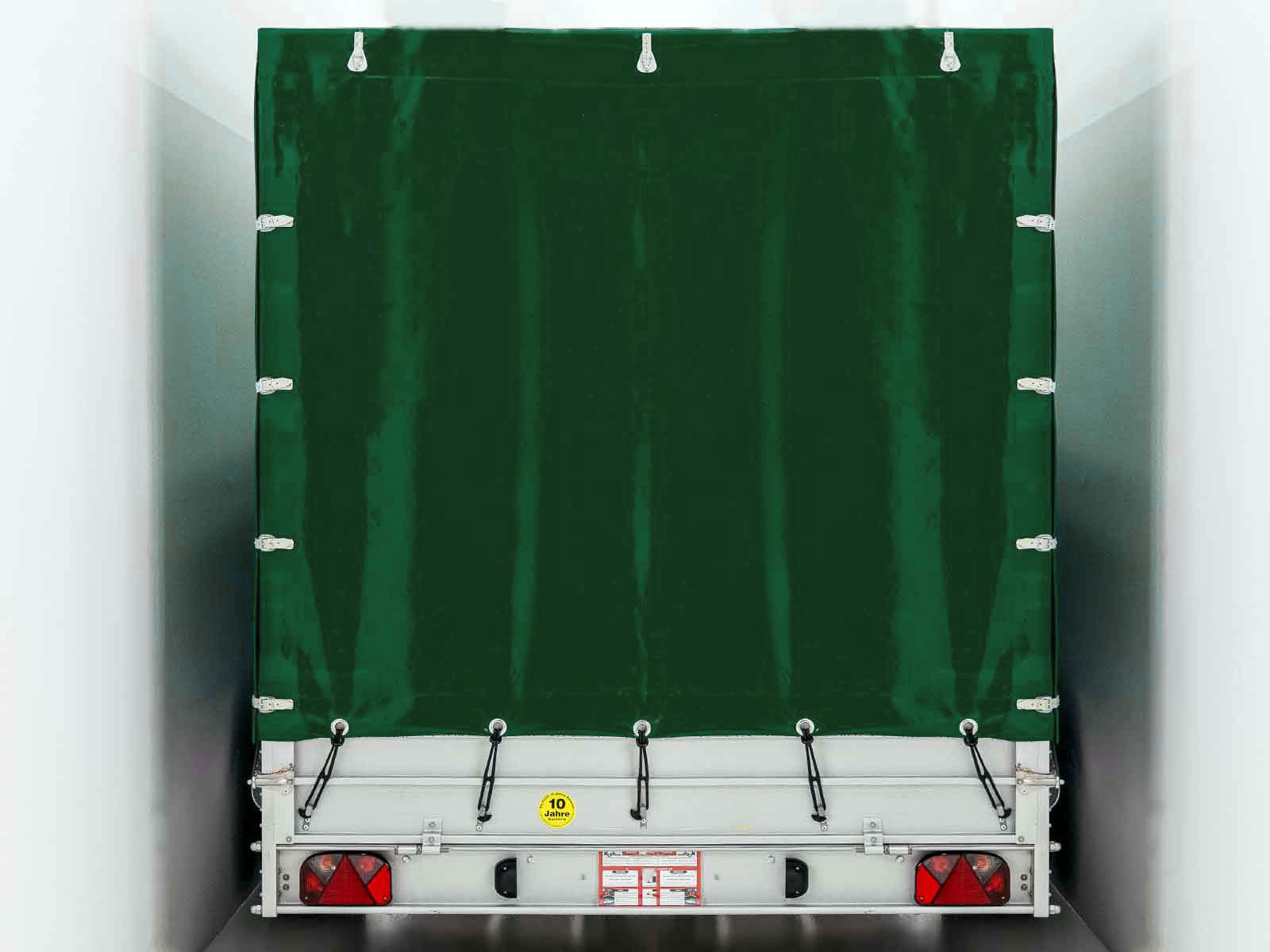 Transportanhänger Anhänger Grün | 185x400cm | 2600kg zGG | Typ 10.26 | mit Plane – Bild 6