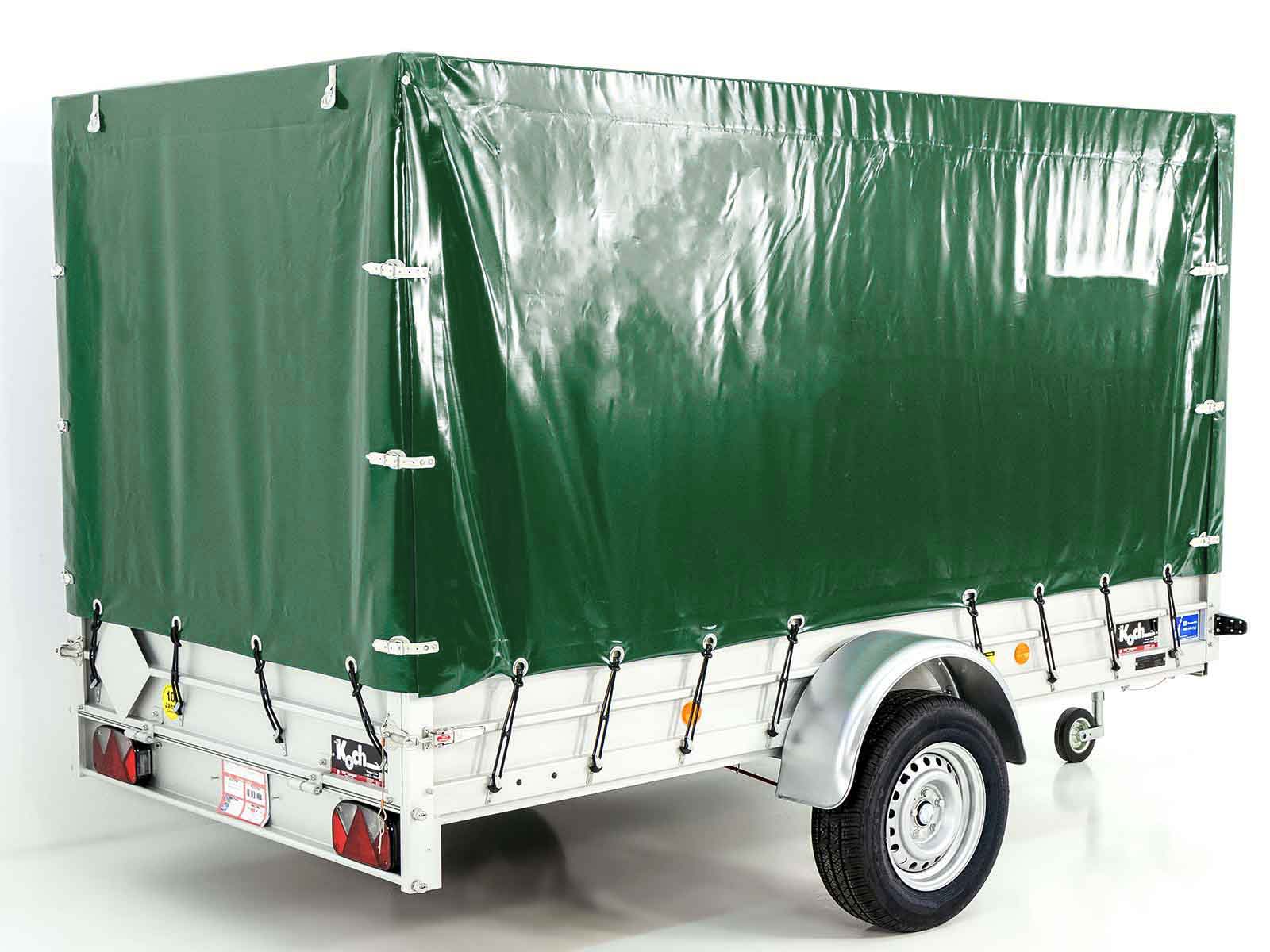 PKW-Anhänger Anhänger | 150x300cm Nutzfläche | 1300kg | mit Plane Grün | Typ 7.13 – Bild 5