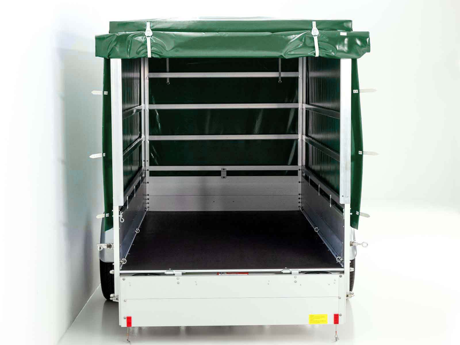 PKW-Anhänger Anhänger | 150x300cm Nutzfläche | 1300kg | mit Plane Grün | Typ 7.13 – Bild 7
