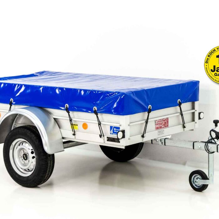 750kg Anhänger | 105x205cm | mit Plane blau (Réf. GA-3145-25)