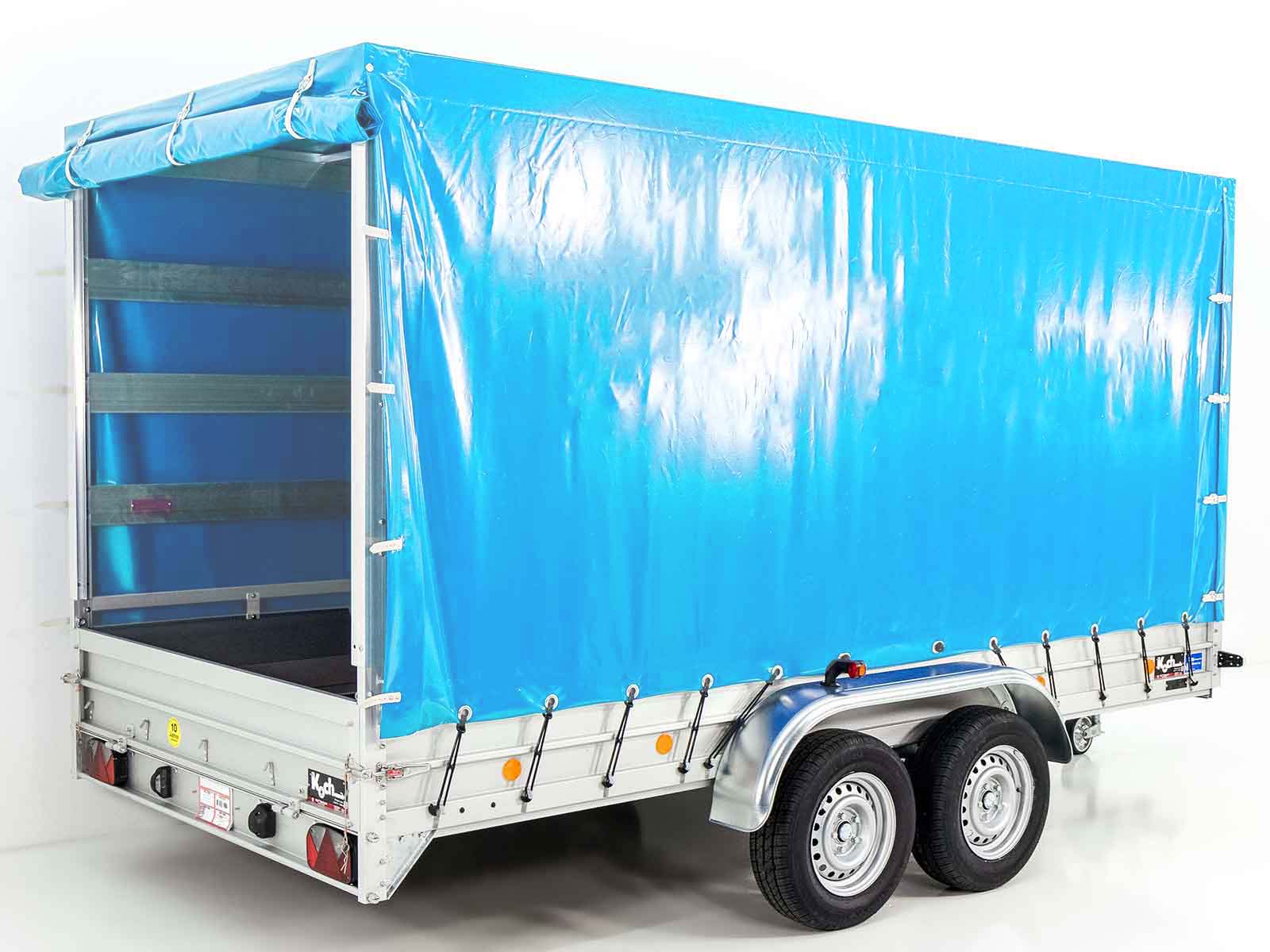 Anhänger Typ 10.26 | Abmessungen 185x400cm | 2600kg | mit Plane blau | Neufahrzeug – Bild 2