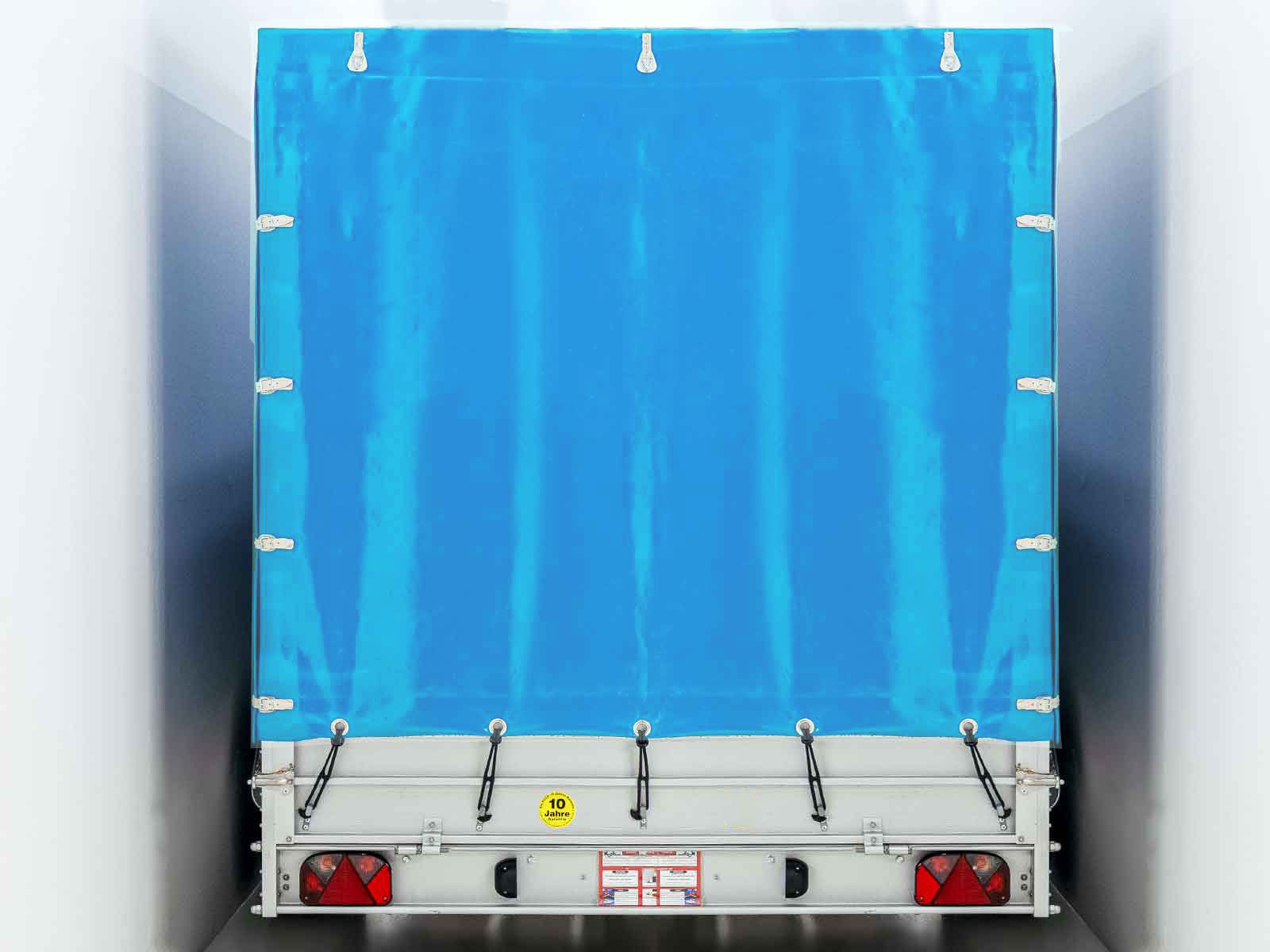 Anhänger Typ 10.26 | Abmessungen 185x400cm | 2600kg | mit Plane blau | Neufahrzeug – Bild 3