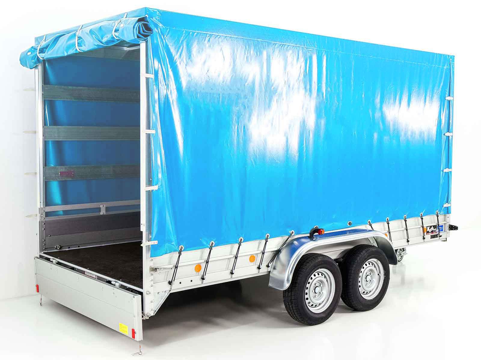 Anhänger Typ 10.26 | Abmessungen 185x400cm | 2600kg | mit Plane blau | Neufahrzeug – Bild 4